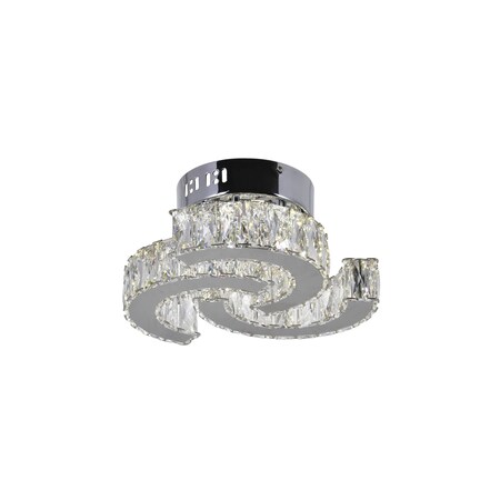 Cwi Lighting Vienna LED Flush Mount With Chrome Finish 5614C11ST